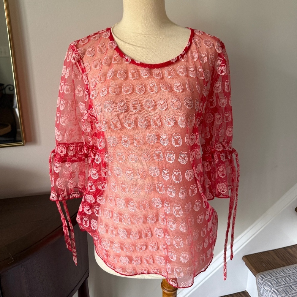 NWOT Anthropologie Eva Franco Rilkey Owl Top XS